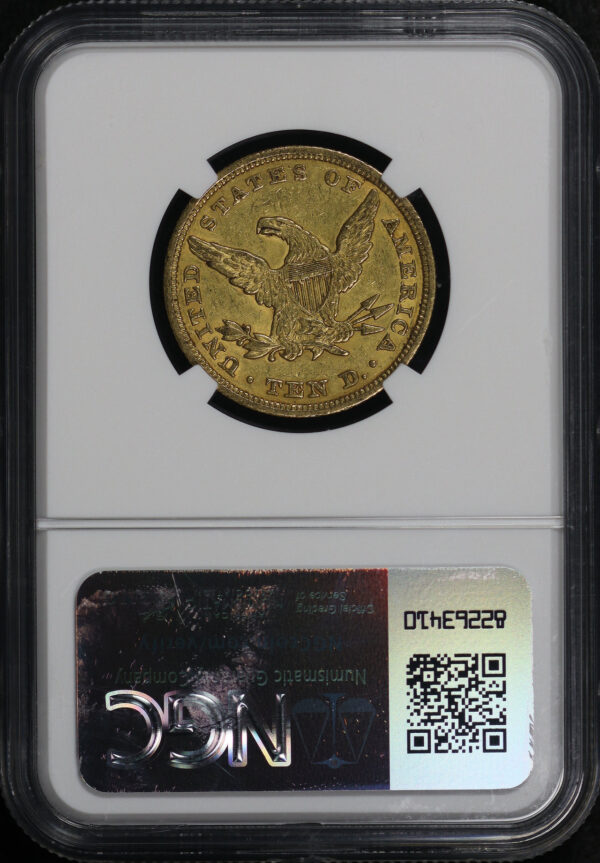 Reverse of this 1847 Liberty Head $10 NGC AU-55 CAC