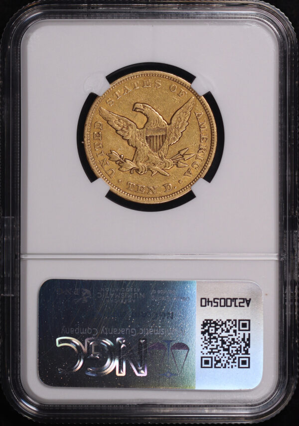 Reverse of this 1849 Liberty Head $10 NGC XF-45