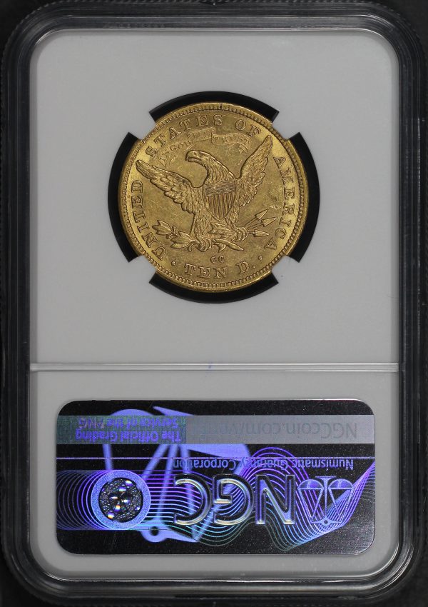 Reverse of this 1880-CC Liberty Head $10 NGC MS-60