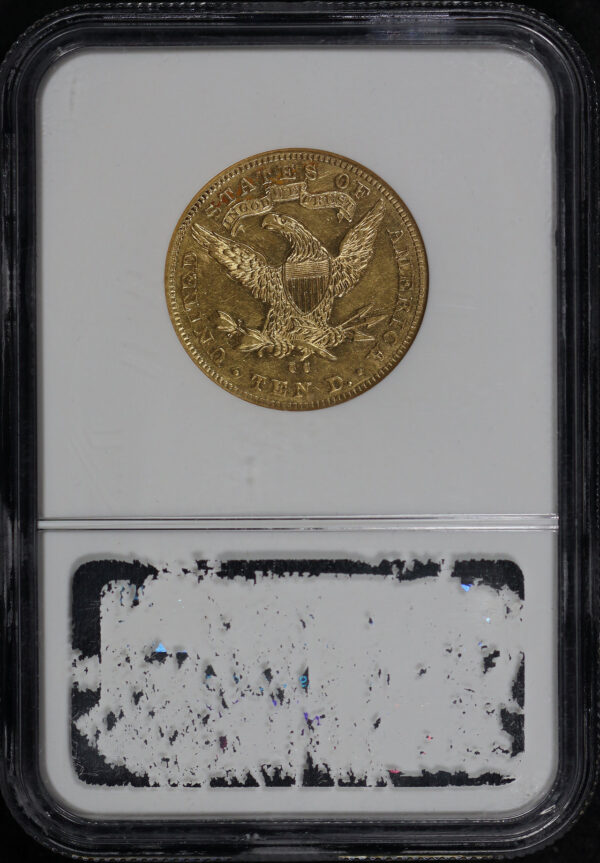 Reverse of this 1884-CC Liberty Head $10 NGC AU-55
