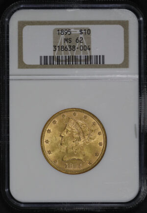 Obverse of this 1895 Liberty Head $10 NGC MS-62