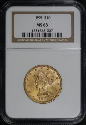 Obverse of this 1895 Liberty Head $10 NGC MS-63