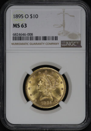 Obverse of this 1895-O Liberty Head $10 NGC MS-63