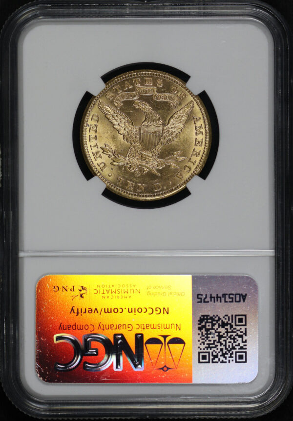 Reverse of this 1895-O Liberty Head $10 NGC MS-63