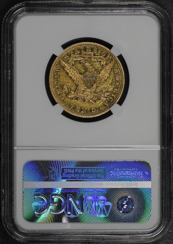 Reverse of this 1901 Liberty Head $10 NGC PF-55