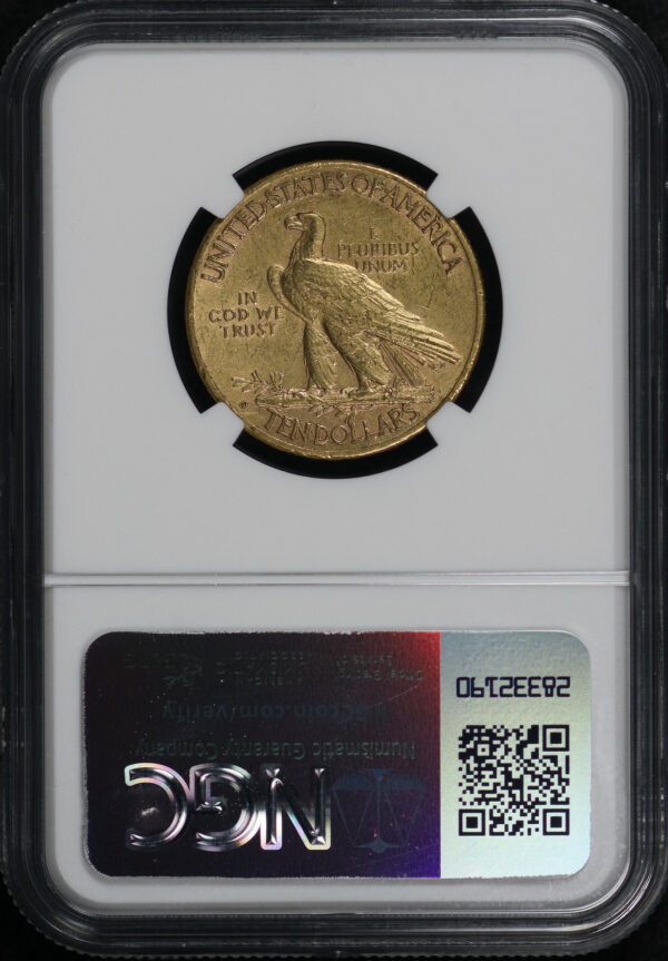 Reverse of this 1909-S Indian $10 Motto NGC AU-55