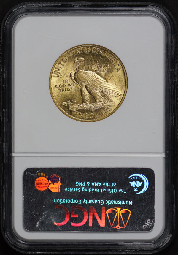 Reverse of this 1913 Indian $10 Motto NGC MS-61