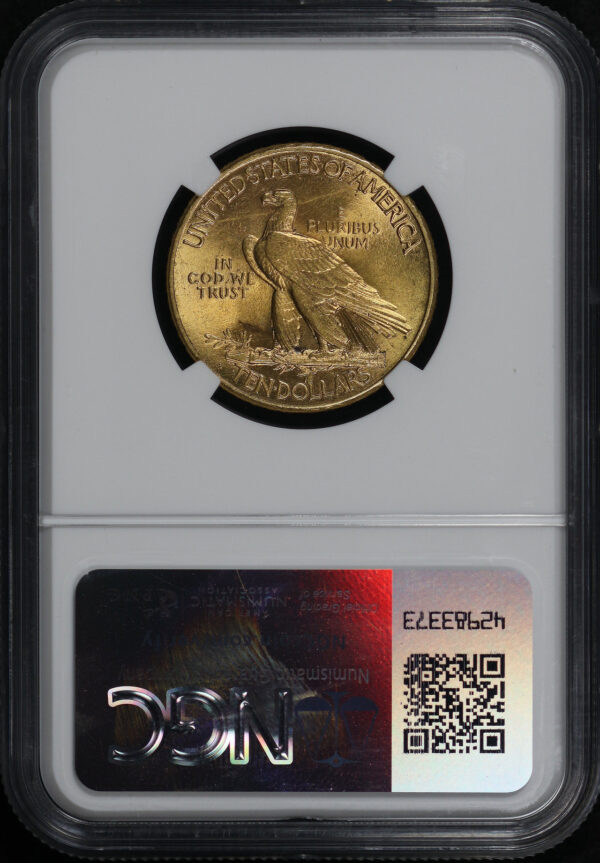 Reverse of this 1915-S Indian $10 Motto NGC MS-62