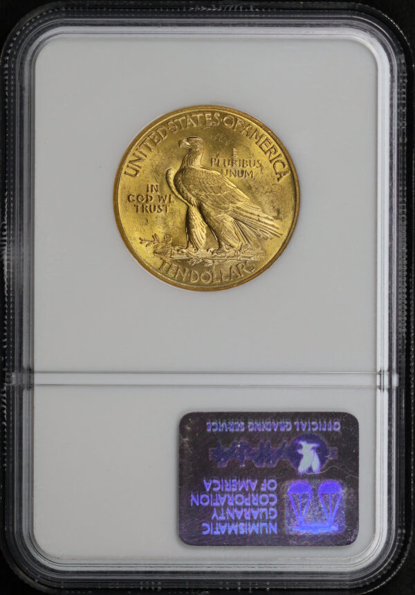 Reverse of this 1926 Indian $10 Motto NGC MS-63