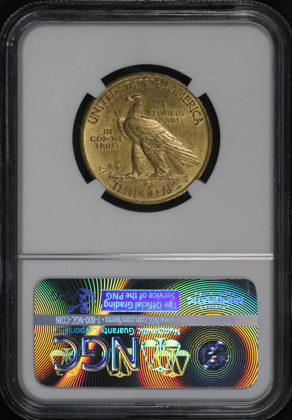 Reverse of this 1932 Indian $10 Motto NGC MS-63