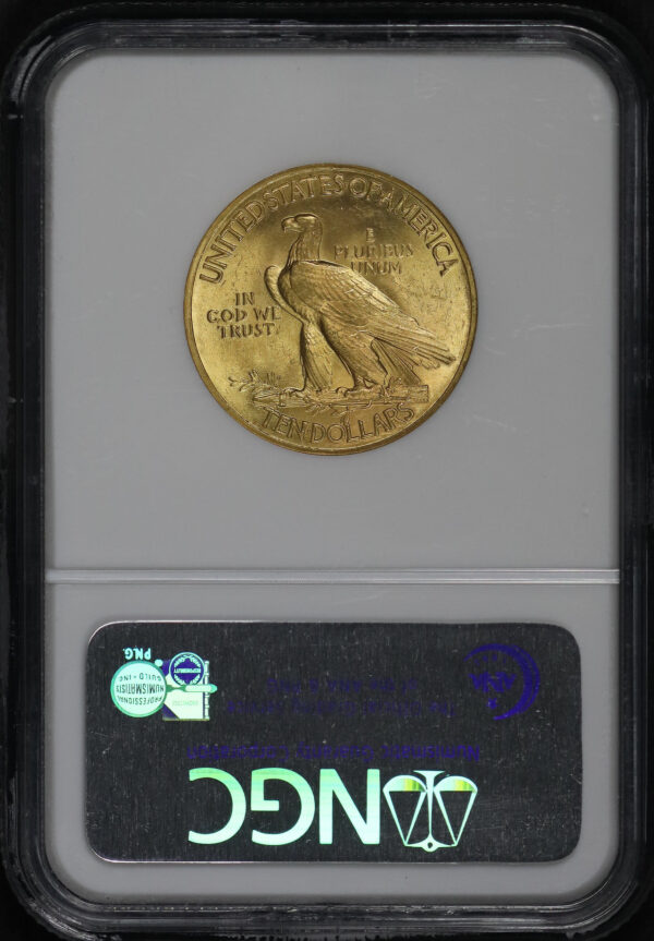 Reverse of this 1932 Indian $10 Motto NGC MS-63 CAC