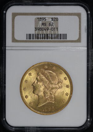 Obverse of this 1895 Liberty Head $20 Type 3 NGC MS-62