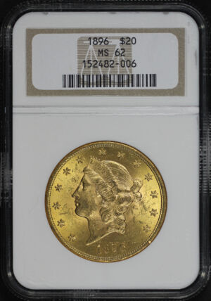 Obverse of this 1896 Liberty Head $20 Type 3 NGC MS-62