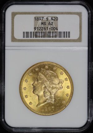 Obverse of this 1897-S Liberty Head $20 Type 3 NGC MS-62