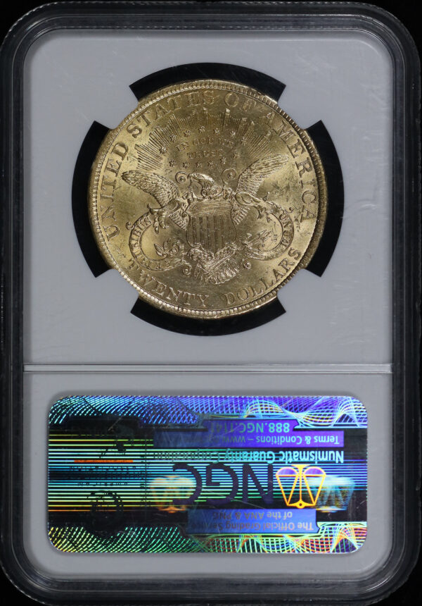 Reverse of this 1900 Liberty Head $20 Type 3 NGC AU-58