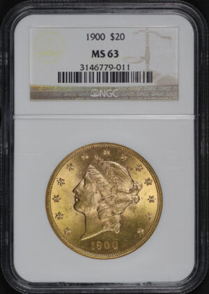 Obverse of this 1900 Liberty Head $20 Type 3 NGC MS-63