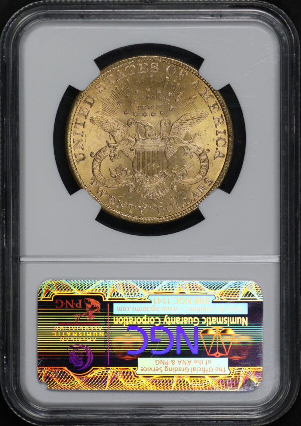 Reverse of this 1900 Liberty Head $20 Type 3 NGC MS-65