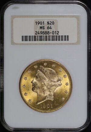 Obverse of this 1901 Liberty Head $20 Type 3 NGC MS-64 Old Fatty Holder