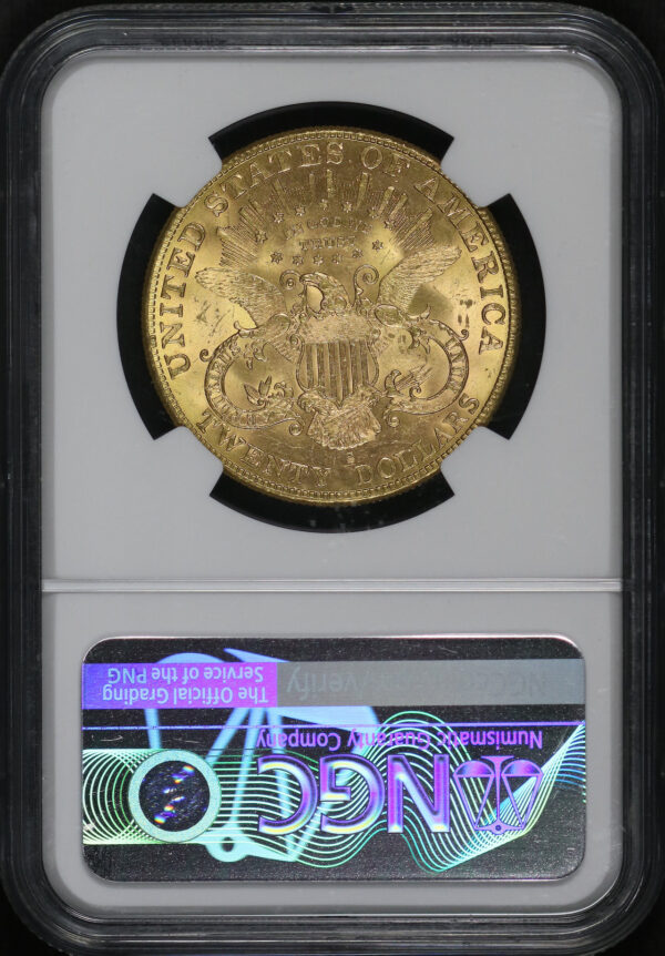 Reverse of this 1903-S Liberty Head $20 Type 3 NGC MS-63