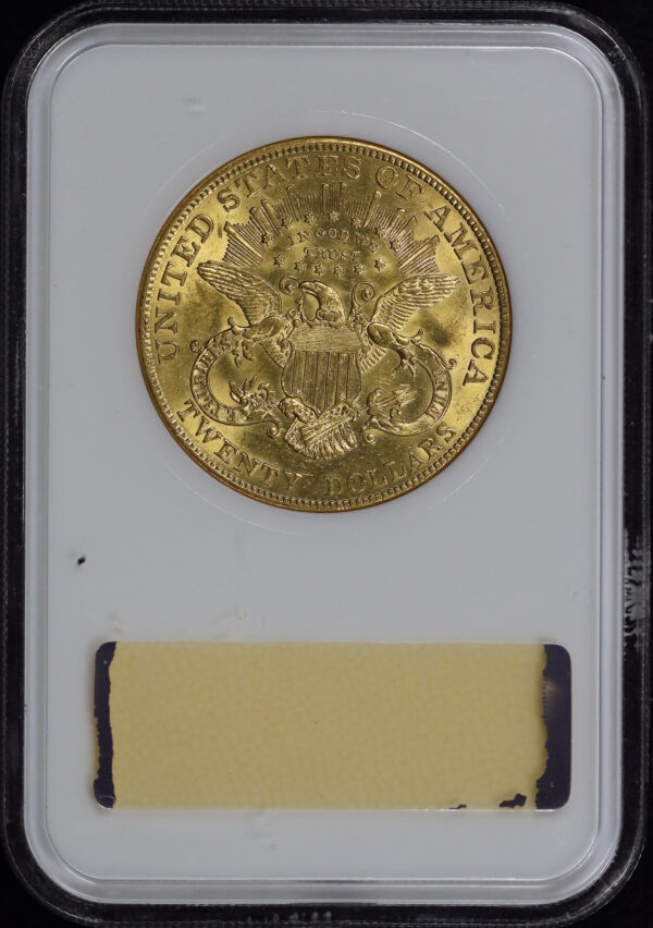 Reverse of this 1904 Liberty Head $20 Type 3 NGC MS-61