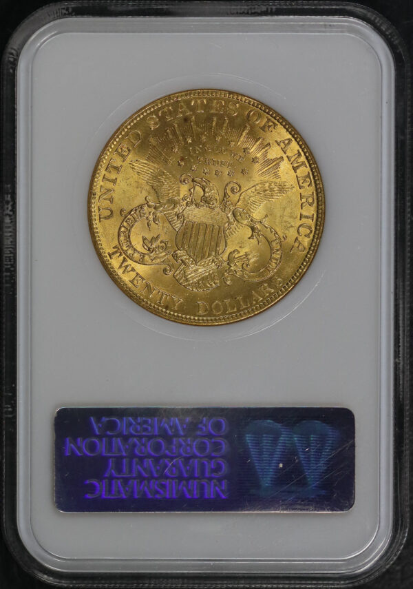 Reverse of this 1904 Liberty Head $20 Type 3 NGC MS-63