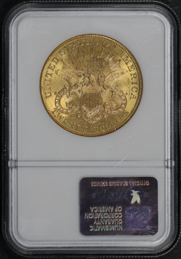 Reverse of this 1904-S Liberty Head $20 Type 3 NGC MS-63