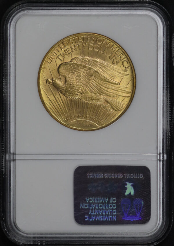 Reverse of this 1911-D St. Gaudens $20 NGC MS-64