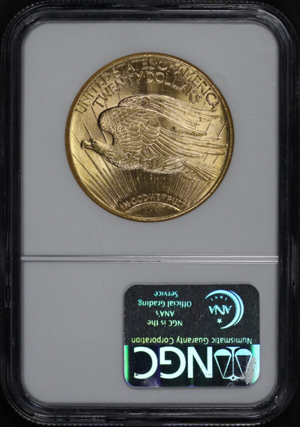 Reverse of this 1911-D St. Gaudens $20 NGC MS-64