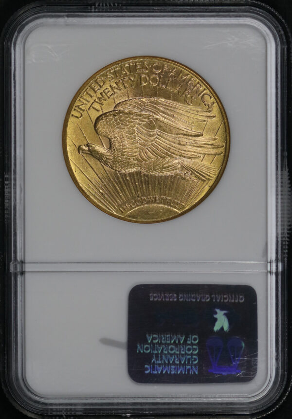 Reverse of this 1914-D St. Gaudens $20 NGC MS-64