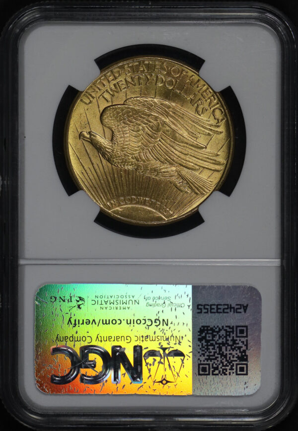 Reverse of this 1915-S St. Gaudens $20 NGC MS-64