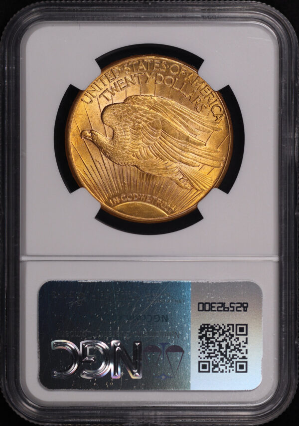 Reverse of this 1922-S St. Gaudens $20 NGC MS-62