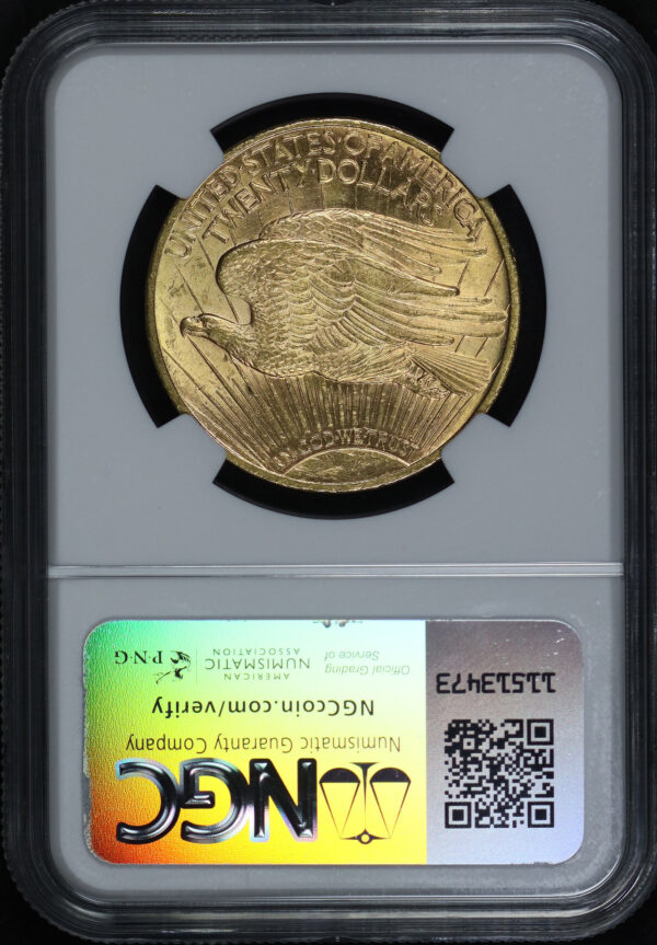 Reverse of this 1923 St. Gaudens $20 NGC MS-62