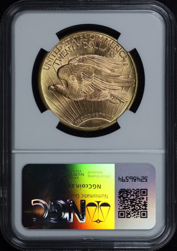 Reverse of this 1923-D St. Gaudens $20 NGC MS-67