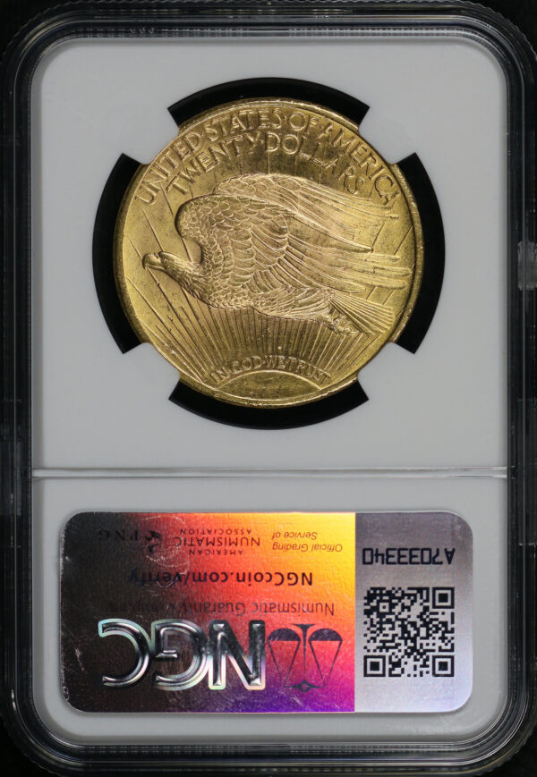 Reverse of this 1924 St. Gaudens $20 NGC MS-64