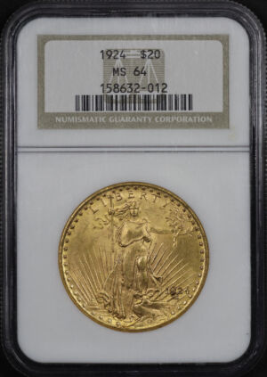 Featured image of this 1924 St. Gaudens $20 NGC MS-64