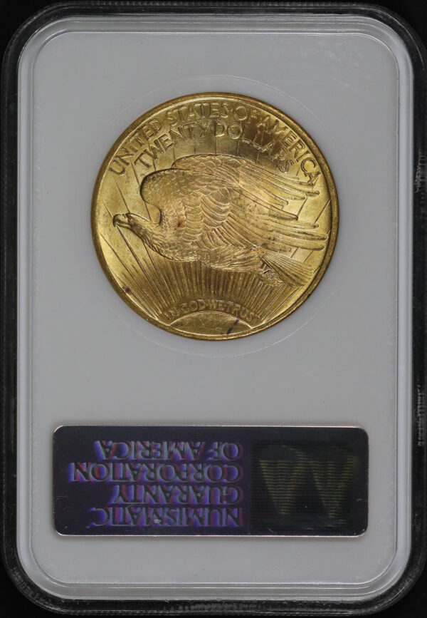 Reverse of this 1924 St. Gaudens $20 NGC MS-64 CAC