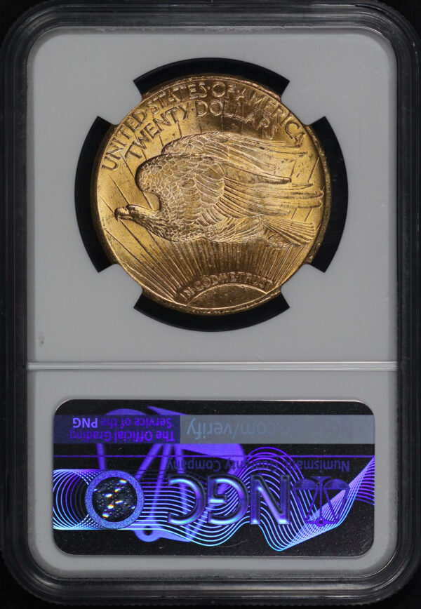 Reverse of this 1924 St. Gaudens $20 NGC MS-65