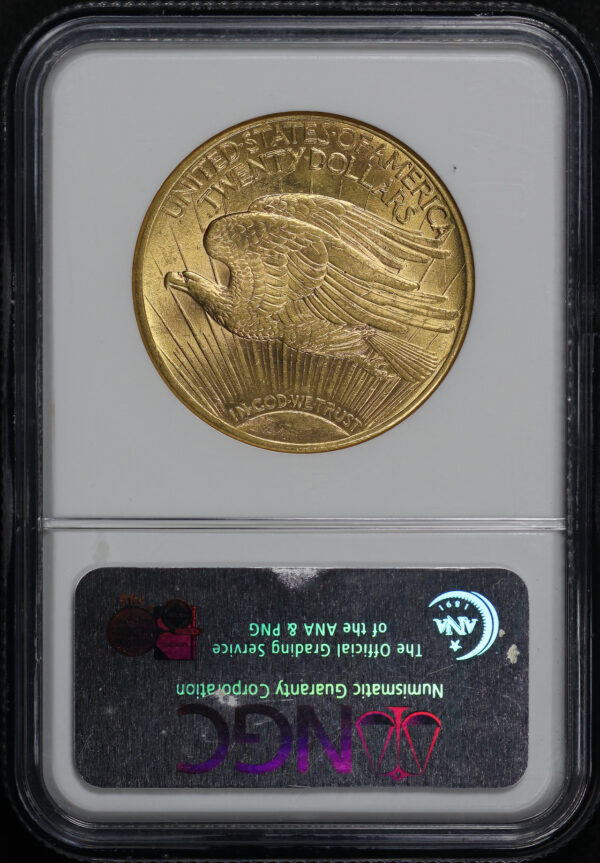 Reverse of this 1924-D St. Gaudens $20 NGC MS-61