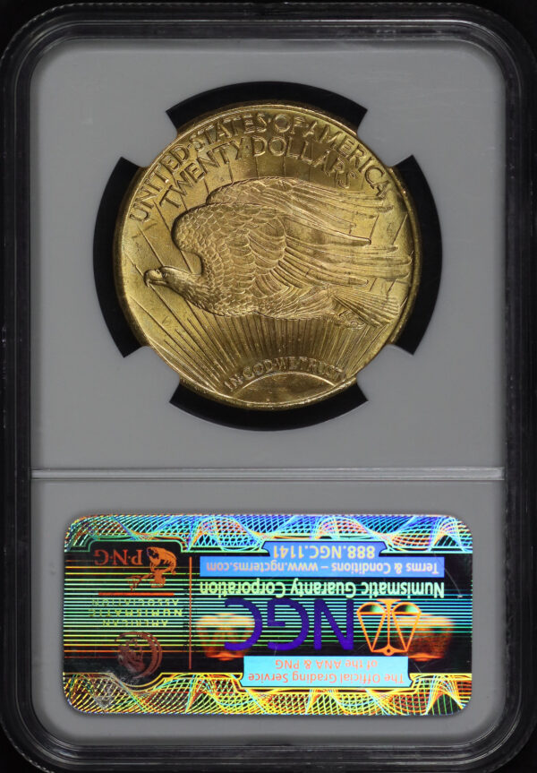 Reverse of this 1925 St. Gaudens $20 NGC MS-63