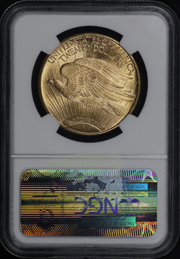 Reverse of this 1925 St. Gaudens $20 NGC MS-64 CAC
