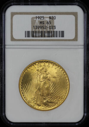 Obverse of this 1925 St. Gaudens $20 NGC MS-65