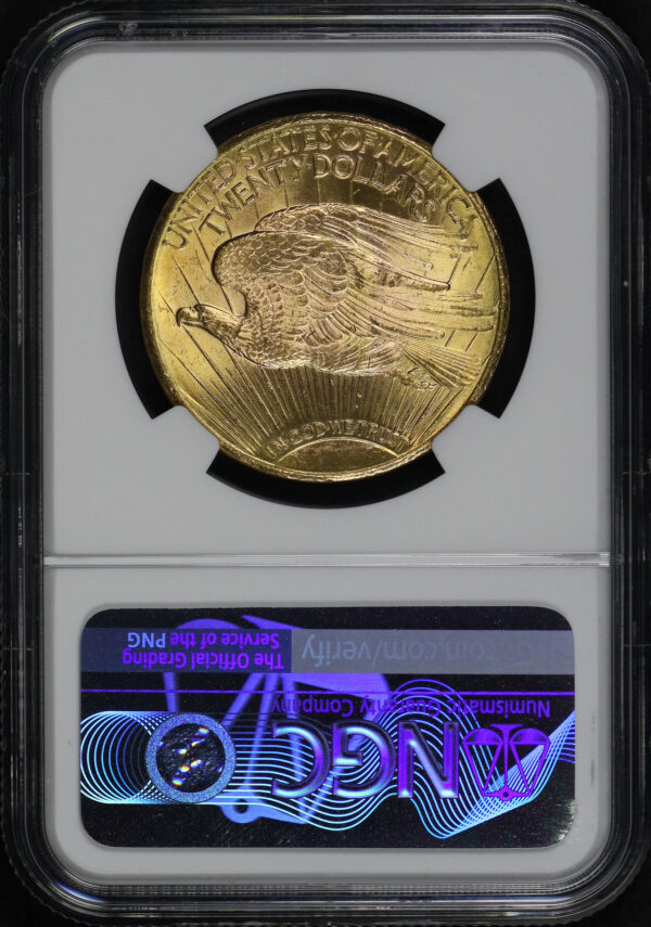 Reverse of this 1926-S St. Gaudens $20 NGC MS-64+