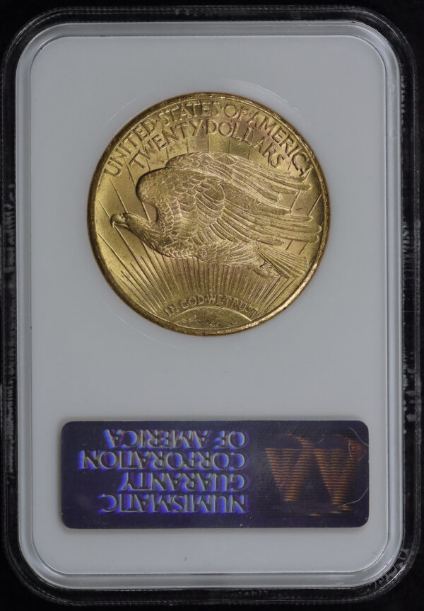 Reverse of this 1927 St. Gaudens $20 NGC MS-62