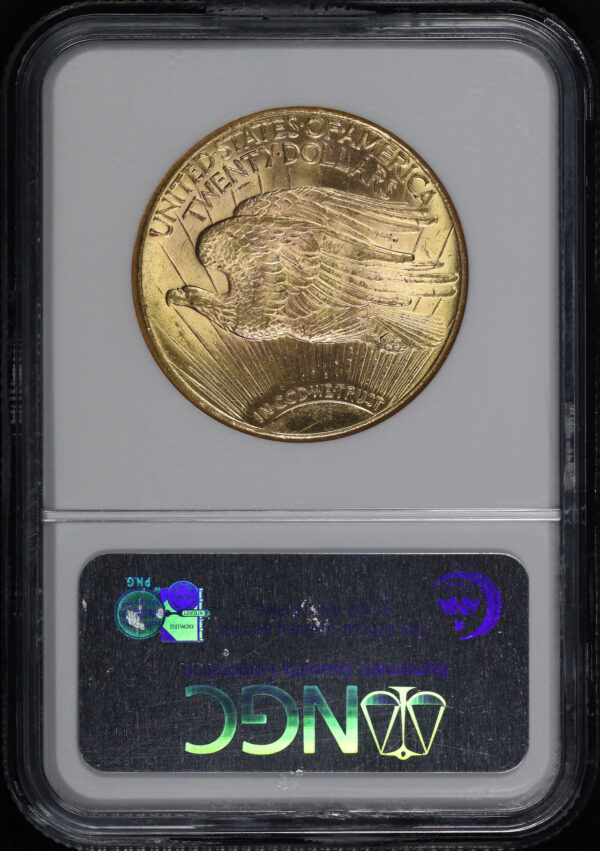 Reverse of this 1927 St. Gaudens $20 NGC MS-62