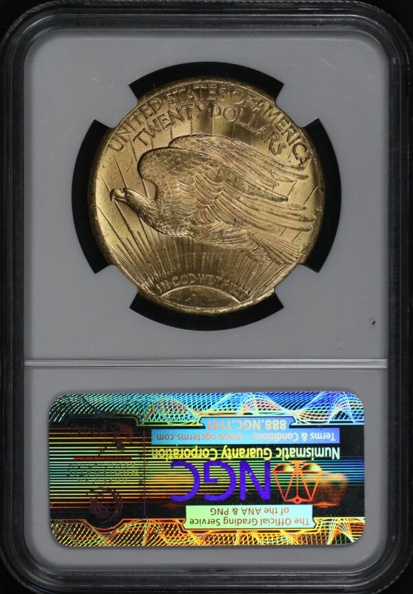 Reverse of this 1927 St. Gaudens $20 NGC MS-63