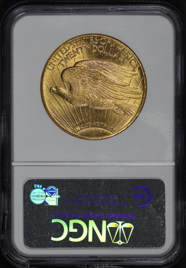 Reverse of this 1927 St. Gaudens $20 NGC MS-63