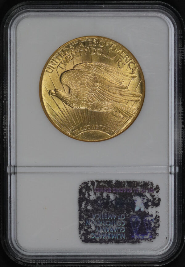 Reverse of this 1927 St. Gaudens $20 NGC MS-63