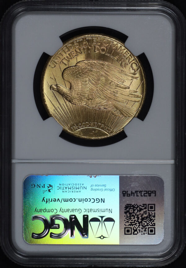 Reverse of this 1927 St. Gaudens $20 NGC MS-64+