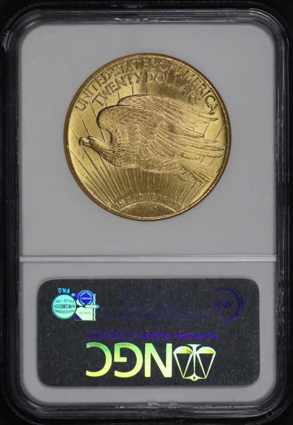 Reverse of this 1927 St. Gaudens $20 NGC MS-64