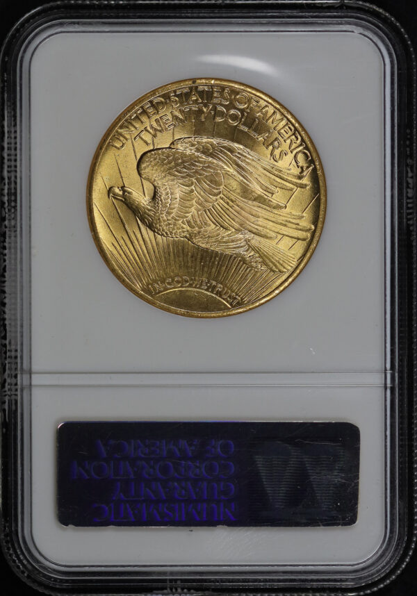 Reverse of this 1928 St. Gaudens $20 NGC MS-62